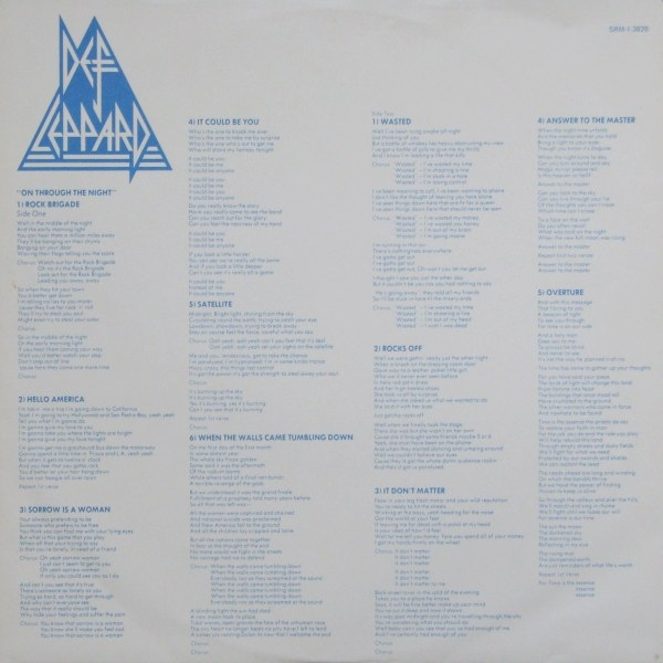 Def Leppard - 1980 - On through the night 425