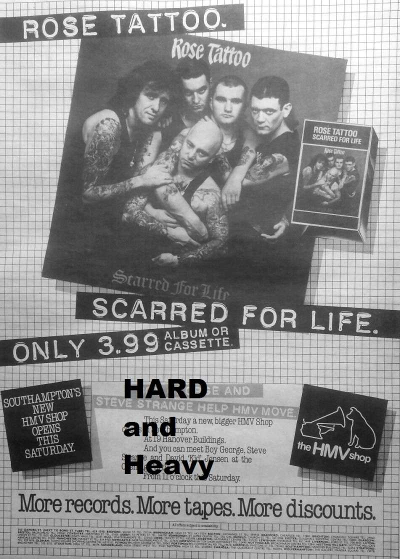 Rose Tattoo - 1982 - Scarred for life 714
