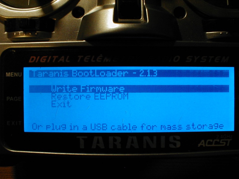 début companion9x ver.1,52 sous ubuntu avec taranis X9E firmware 2.1.3vFR P1010026