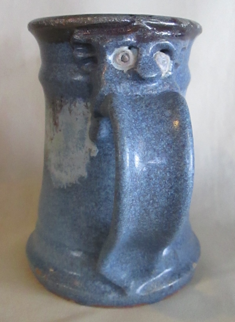 Gargoyle Tankard was made by Flax Gully Pottery in Golden Bay. Img_3340