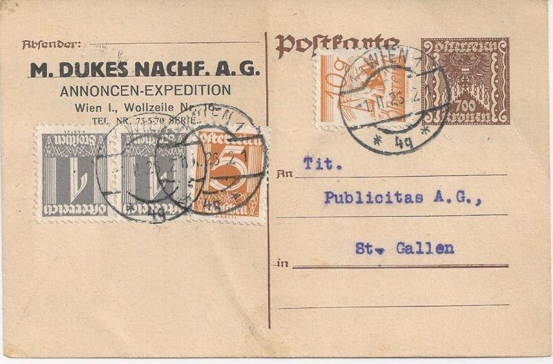 Osterreich - Inflation in Österreich - Belege - 1918 bis 1925 - Seite 6 Bild_254