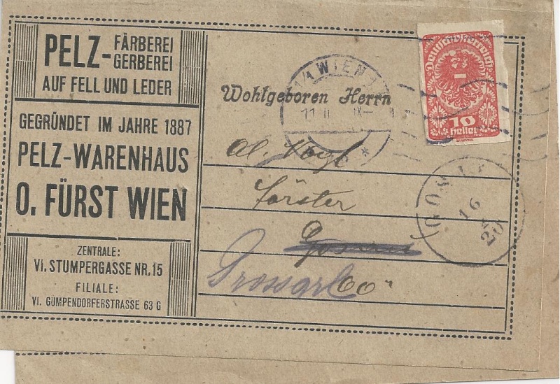  - Inflation in Österreich - Belege - 1918 bis 1925 - Seite 6 Bild_345