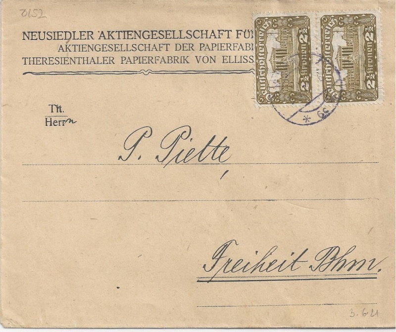 Inflation in Österreich - Belege - 1918 bis 1925 - Seite 5 Bild_412