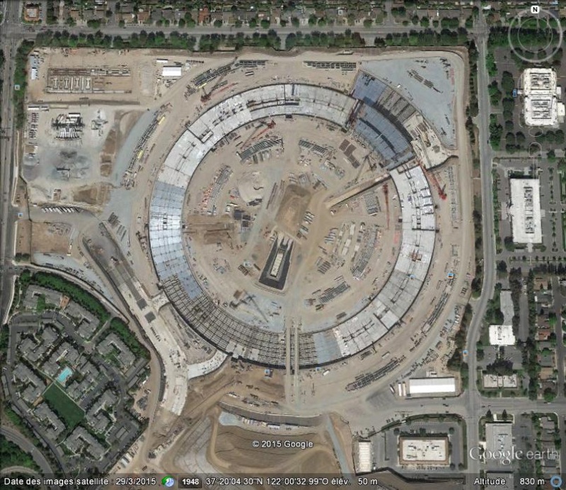 [Enfin visible sur Google Earth] le nouveau siège de Apple, Campus 2 - Cupertino - Californie - USA C10