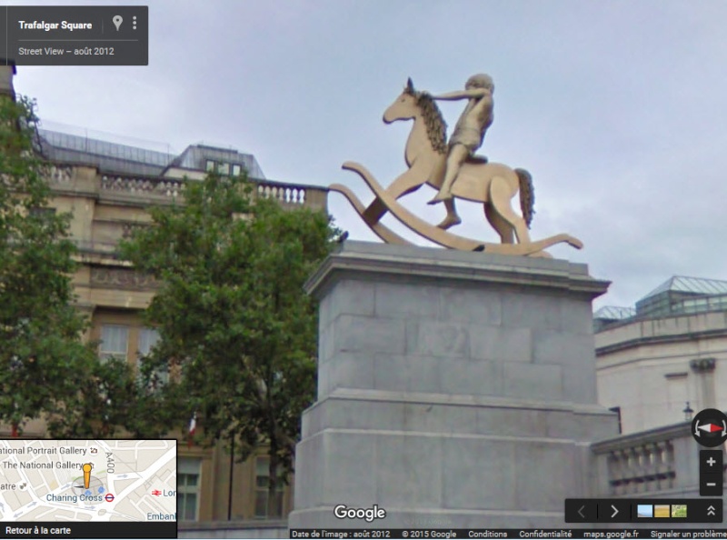 Gift Horse - sculpture à Trafalgar Square - Londres - UK C53