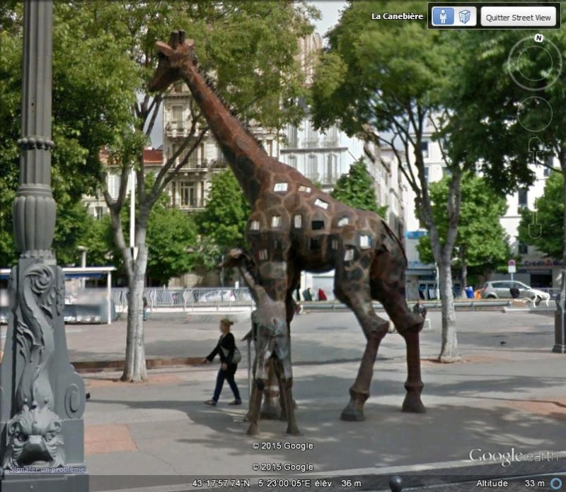 Sculpture de la girafe "Zarafa" à Marseille - Bouches du Rhône - France T10