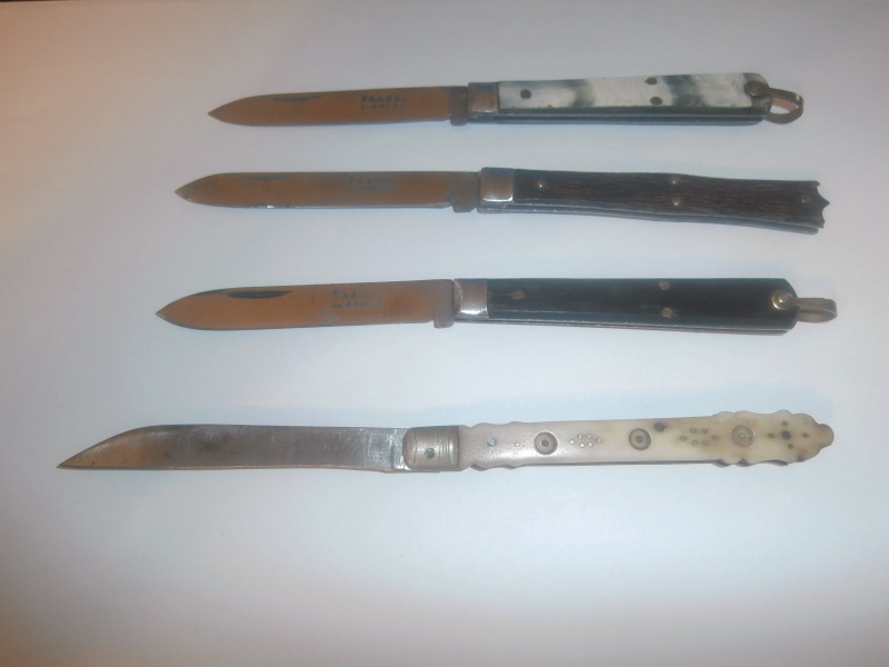 (personnel) 3 couteaux de poche pradel  années 50/60? et un plus ancien P9290012