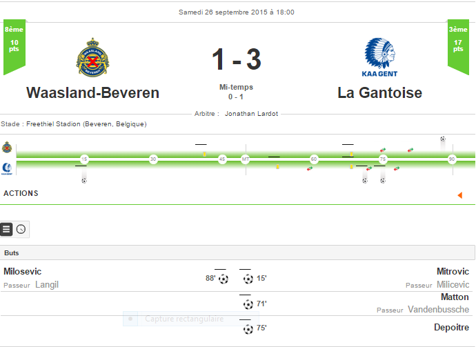 Waasland-Beveren vs La Gantoise • 26/09/2015 Was10