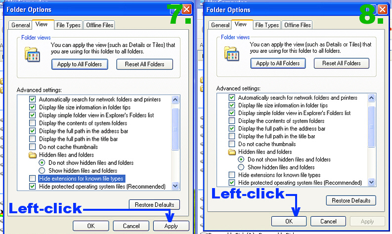 MSTS - Helpful Facts and Links - Part 39 (Configuring Windows to Show File Extensions) Xp_ext13