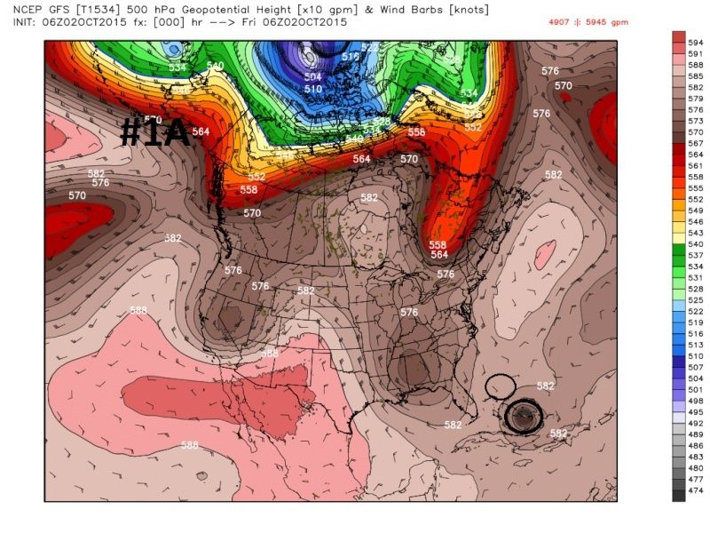 A discussion on the track of Major Hurricane JOAQUIN OCT 2nd 2015 Gfs_z510