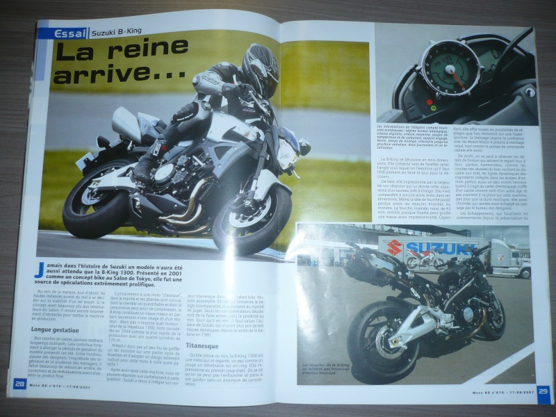 magazine belge moto 80 sur la B-King P1130411