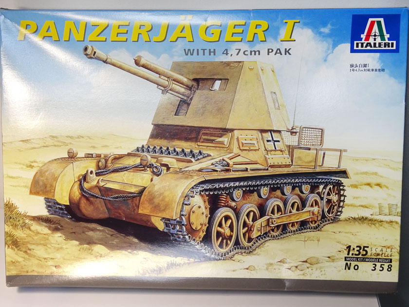  Panzerjäger I avec PAK 47mm [ Italeri 1/35ème] (Peinture terminée). Dsc02438