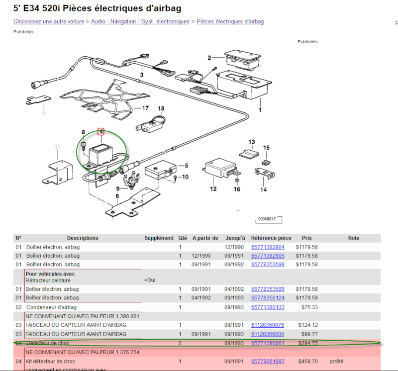 sensors airbag 26-10-10