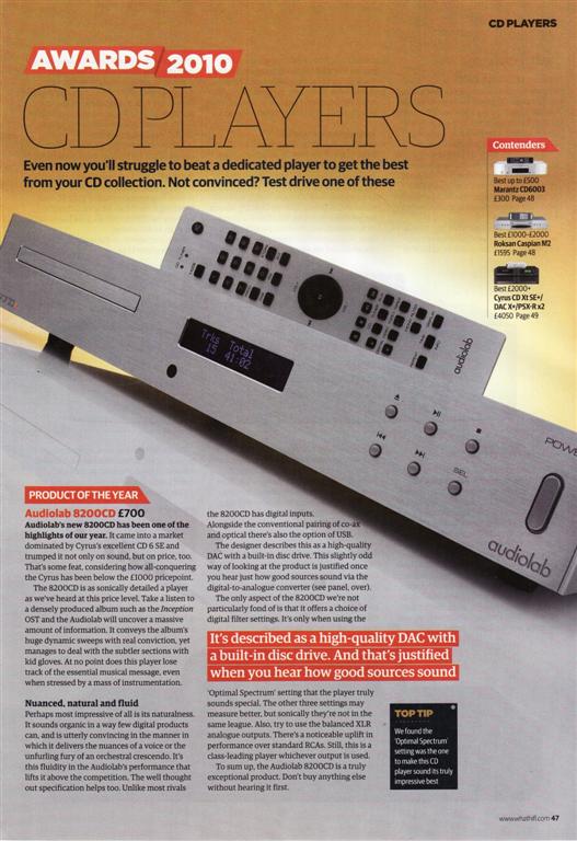Audiolab 8200CD high end DAC + CD unit, Black. Multi Award Winners (Sold) Al_rev11