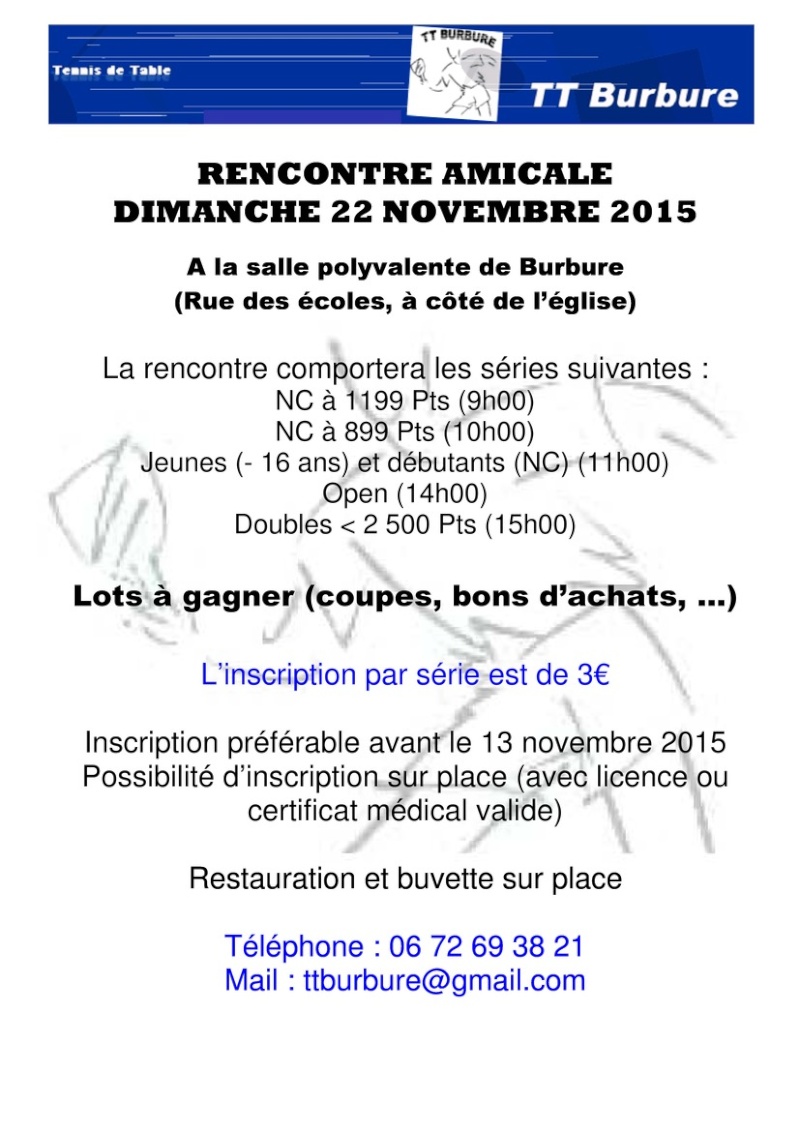 tournoi du TT BURBURE le dimanche 22 novembre 20151111