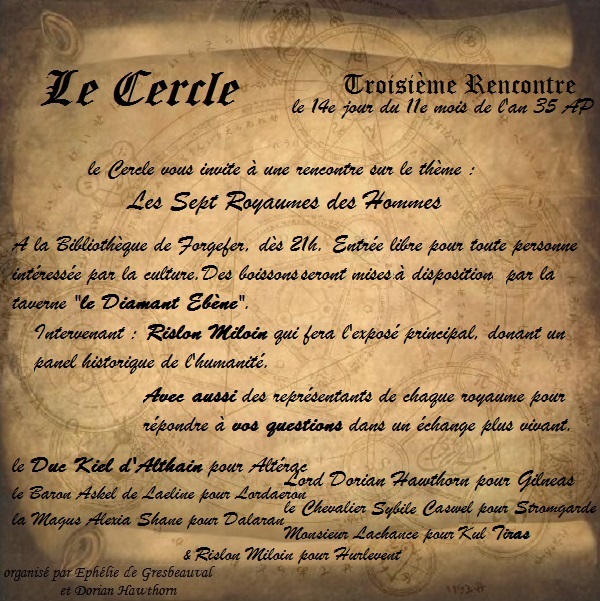 Invitation : Le Cercle Parche12