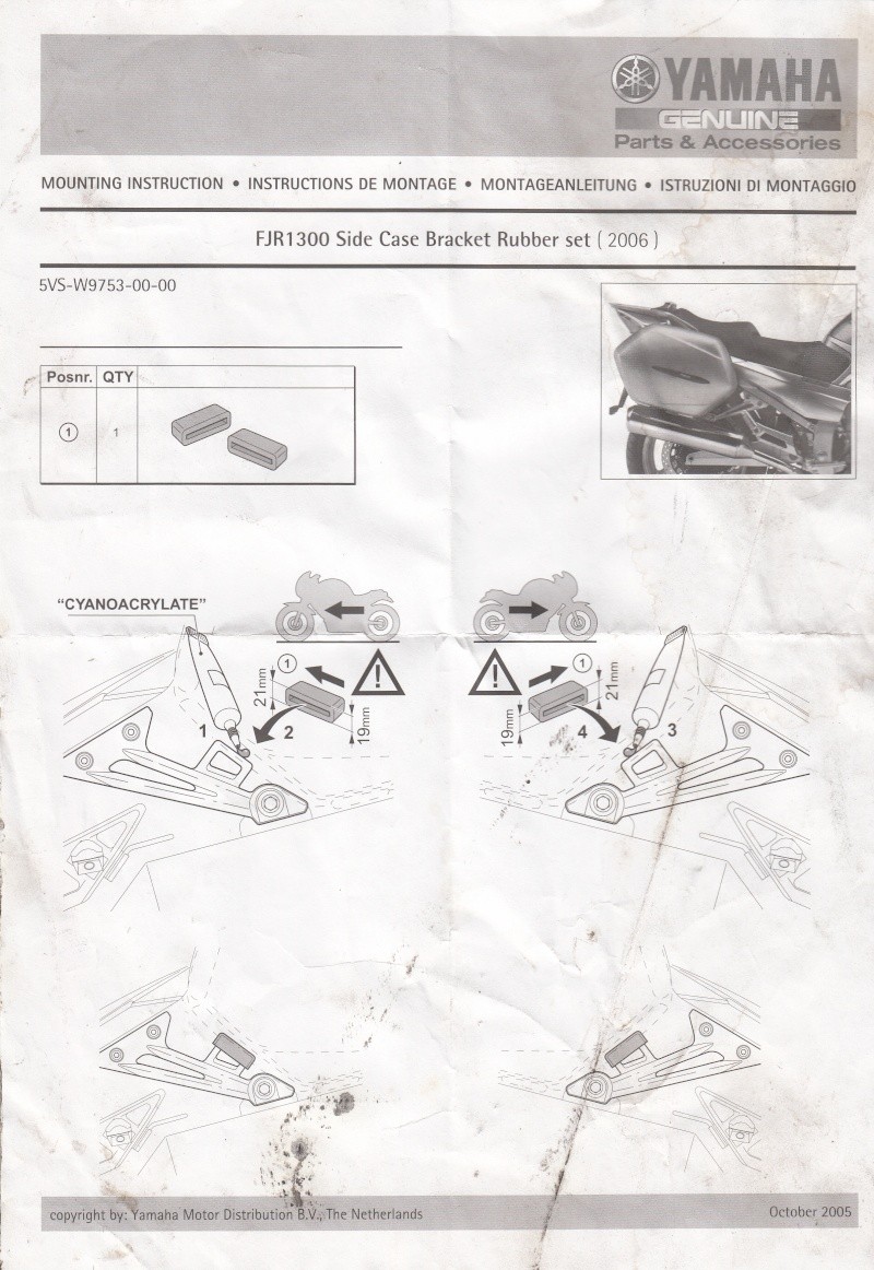Montage de valises rigides Yamaha City (TDM/FJR) - Page 5 Suppor10