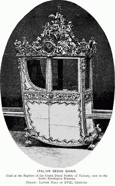 Chaises à porteurs, muletières et palanquins du XVIIIe siècle Illus111