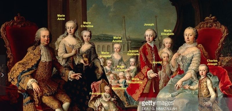 Portraits de la famille impériale, par Martin Van Meytens (et atelier) Maria_24