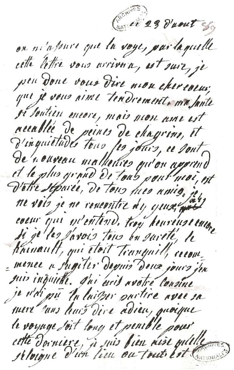 Les lettres de Marie-Antoinette à Madame de Polignac - Page 5 Numari10