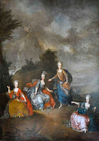 Résultat de recherche d'images pour "Ballet donné par les Archiducs et Archiduchesses lors du second mariage de Joseph II"