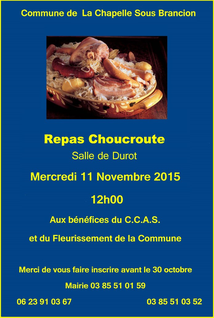 Repas Choucroute en Durot mercredi 11 novembre 12h00 La Chapelle-Sous-Brancion Scan1_10