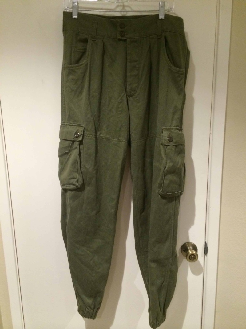 Unknown OD Combat Uniform - Came with Vietnam War 82nd Airborne Patched OG-107's.   2_pant11