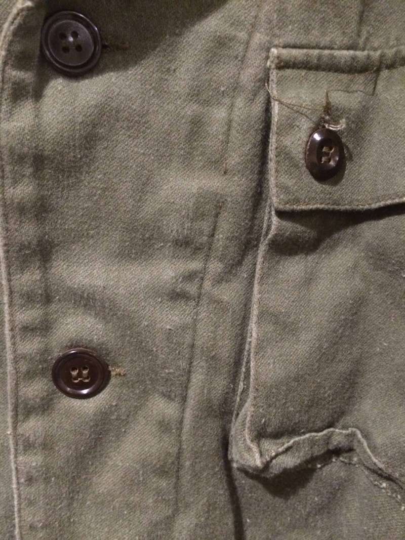 Unknown OD Combat Uniform - Came with Vietnam War 82nd Airborne Patched OG-107's.   Jacket11