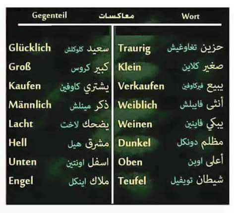 بعض المتعاكسات في اللغة الالمانية Ooo11