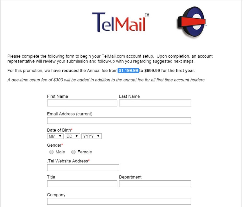 TelMail.com: business e-mail address for .tel Telmai12
