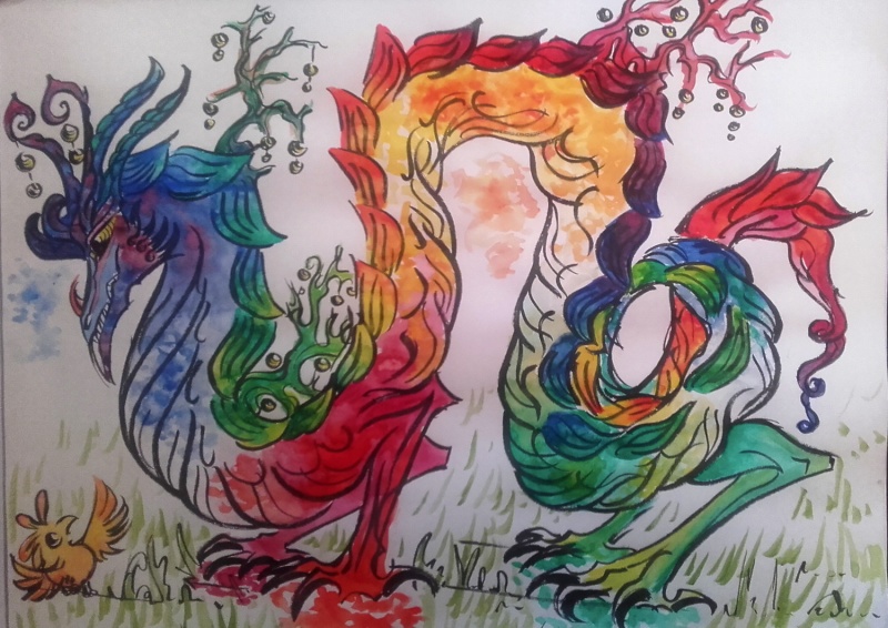 Dragons, chimères et créatures arc-en-ciel - Page 8 Dragon10