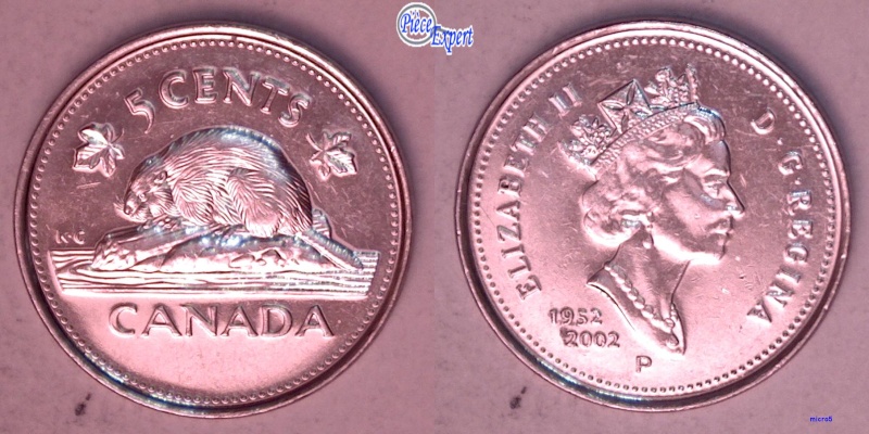 2002P - Coin entrechoqué revers 5_cen109
