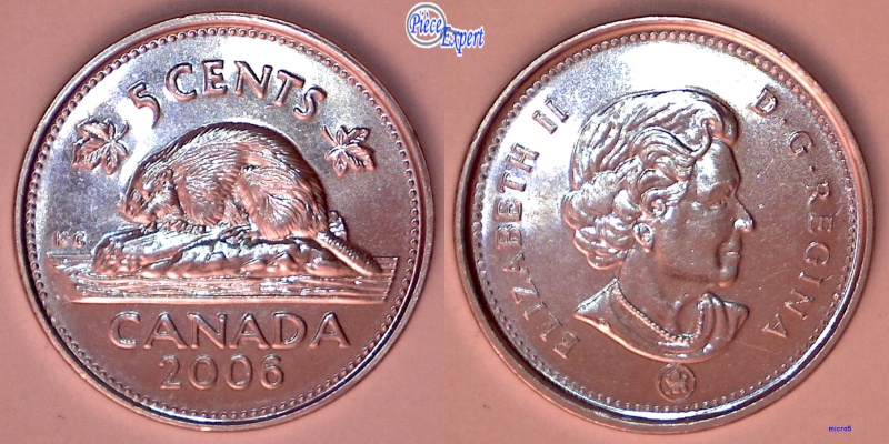 2006L - Coin Obturé , Revers, Bûche & Perles (Filled Die) 5_cen177