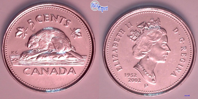 2002P - Éclats de Coins, Feuille,5,N,S,A (Die Chips, Leafs,5,N,S,A) 5_cent27