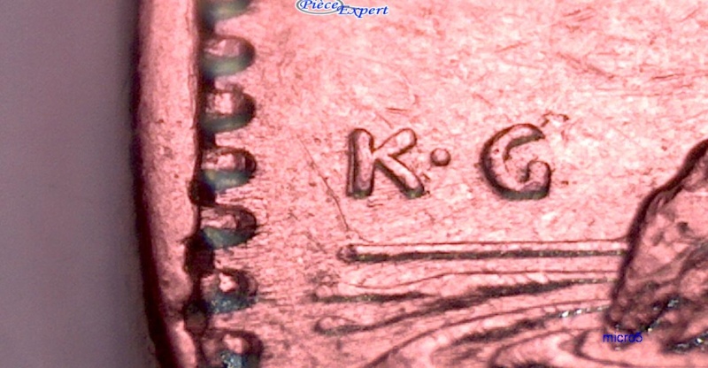 1961 - Coin Détérioré sur le K (Deteriorated Doubling on K) 5_cent42