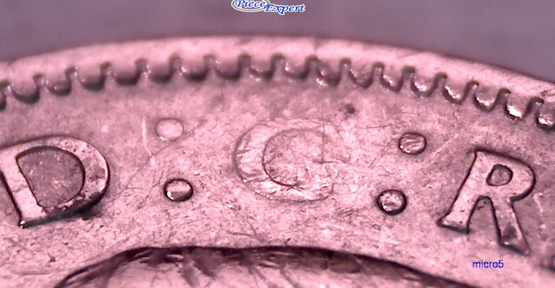1941 - Coin obturé sur G de D G REX 5_cent75