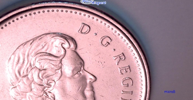 2011 - Éclat de Coin, en face de la reine (Die Chip) Cpe_im67