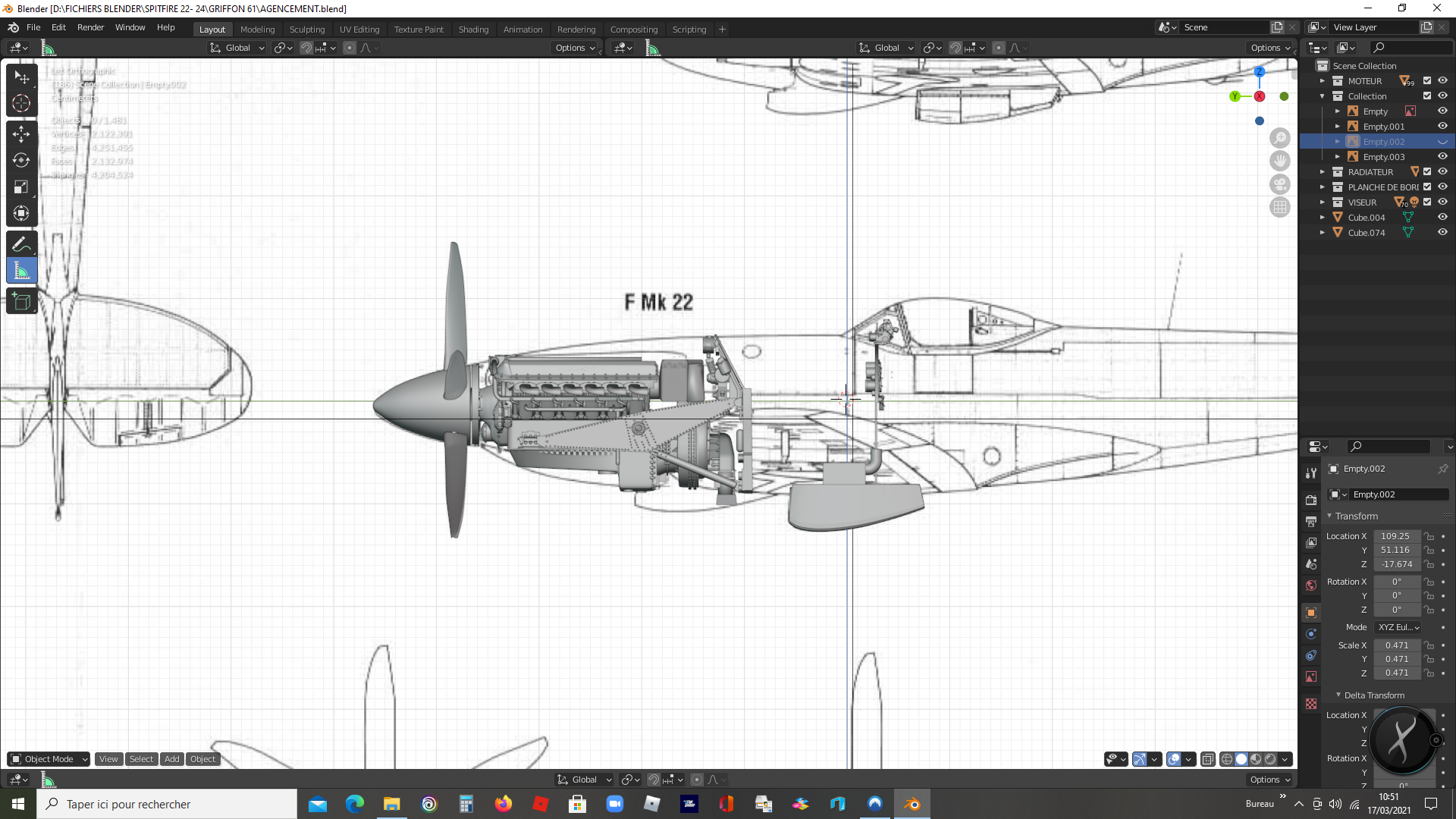 [REVELL (MATCHBOX)]  1/32 - SUPERMARINE SPITFIRE Mk.22/24  + UPDATE 3D   (VINTAGE) - Page 7 Captu107