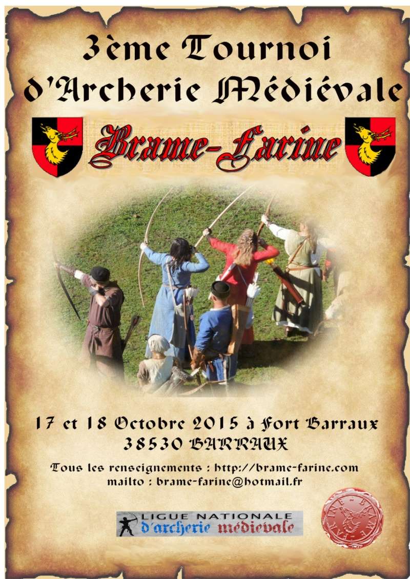 3ème tournoi d'archerie médiévale des Brame-Farine Affich10