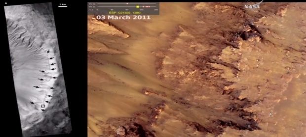 La Nasa a trouvé de l'eau sur Mars 56096010