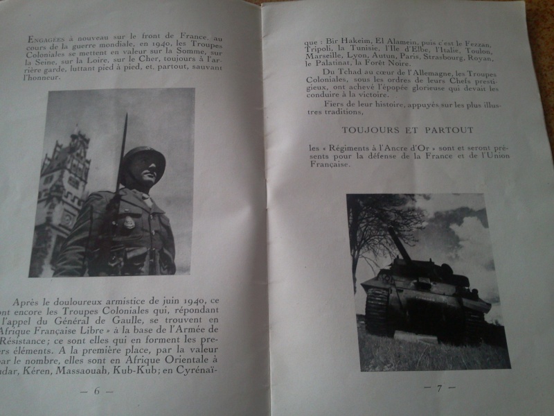 Brochure de recrutement dans les troupes coloniales - post ww2 Photo161
