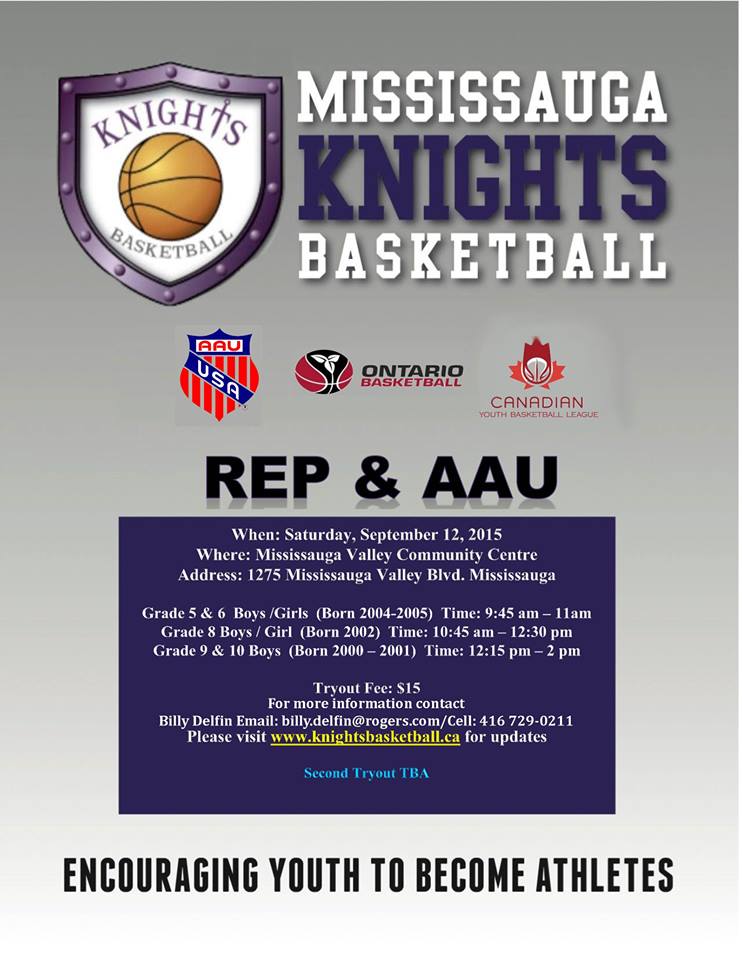 Mississauga Knights Basketball TRYOUTS THIS WEEKEND Tryout11