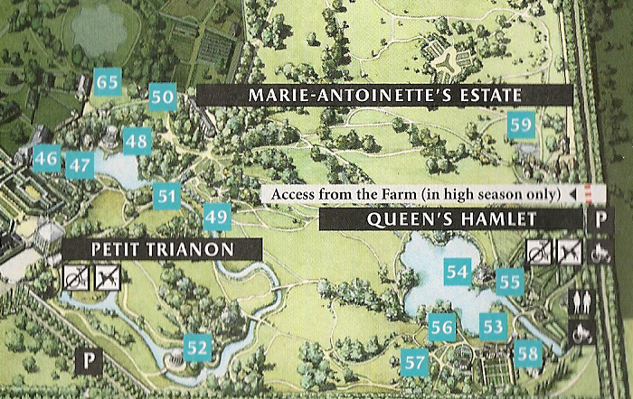 Plans des jardins du Petit Trianon Map2bo10