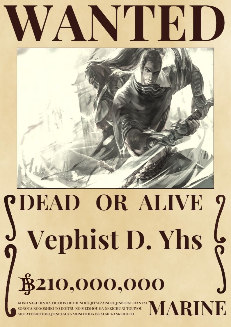 Vephist D. ''Umi no Ō'' Yhs (FROZEN) Wanted10