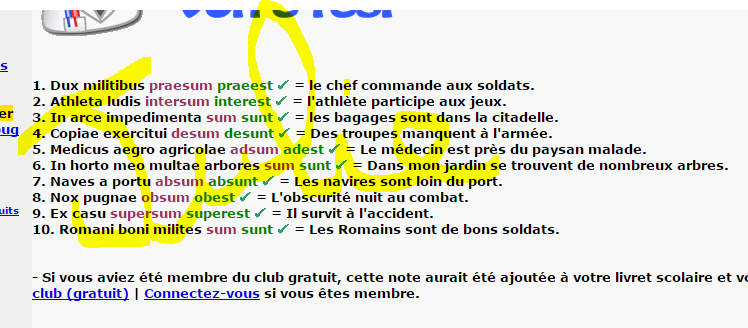 Conjugaison en latin du verbe Etre (et de ses composés)  Page 2