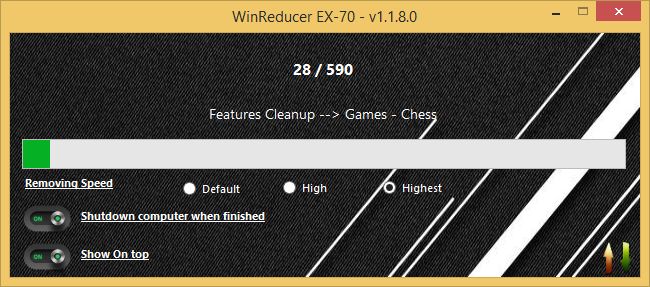 [SOLVED] WinReducer EX-70 Features Cleanup Didn't work properly for Windows 7 (x64) Featur10