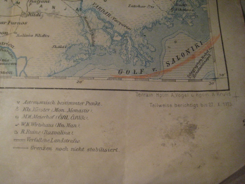 **(P) Carte allemande Front d'Orient 1915 Lac Dorjan, Vodena** Img_0012