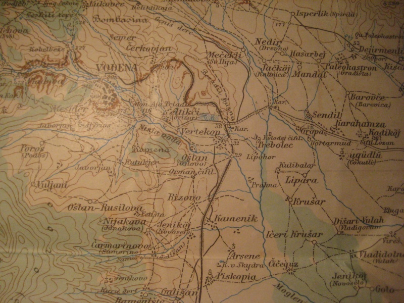 **(P) Carte allemande Front d'Orient 1915 Lac Dorjan, Vodena** Img_0013