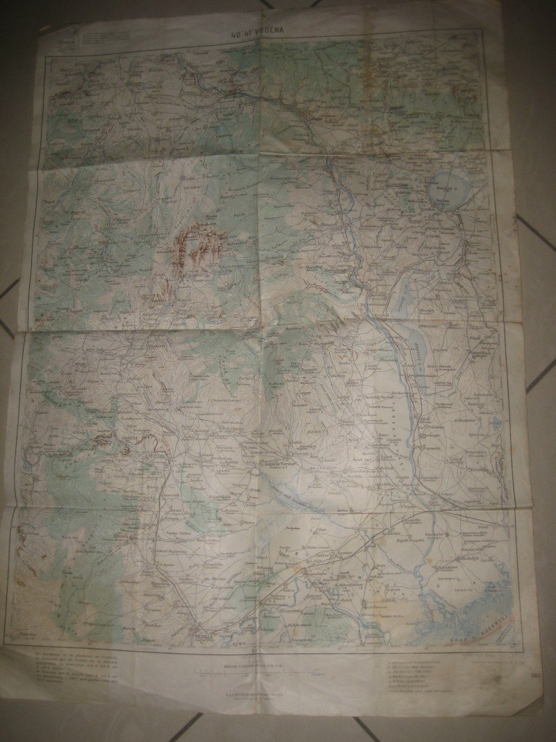 **(P) Carte allemande Front d'Orient 1915 Lac Dorjan, Vodena** Img_0016