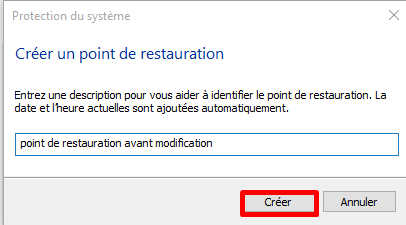 comment - Comment créé un point de restauration sous Windows 10 Cryy_u14